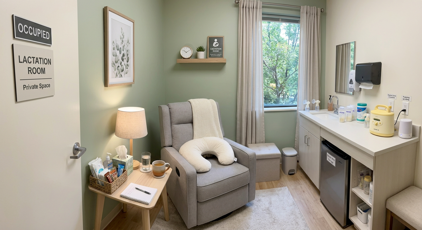 Firefly_lactation room Clean room, armchair, stocked, dignified 477542